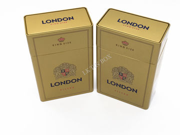 Çin Londra Preminum Sigara Teneke Kutu 10 Paket OEM / ODM Için Özel Logo Baskılı Tedarikçi